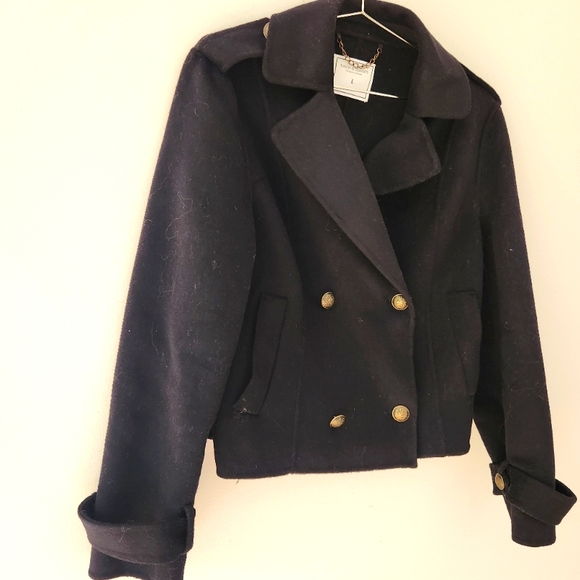 Belle and Bloom Military Wool Peacoat - Picture 4 of 5